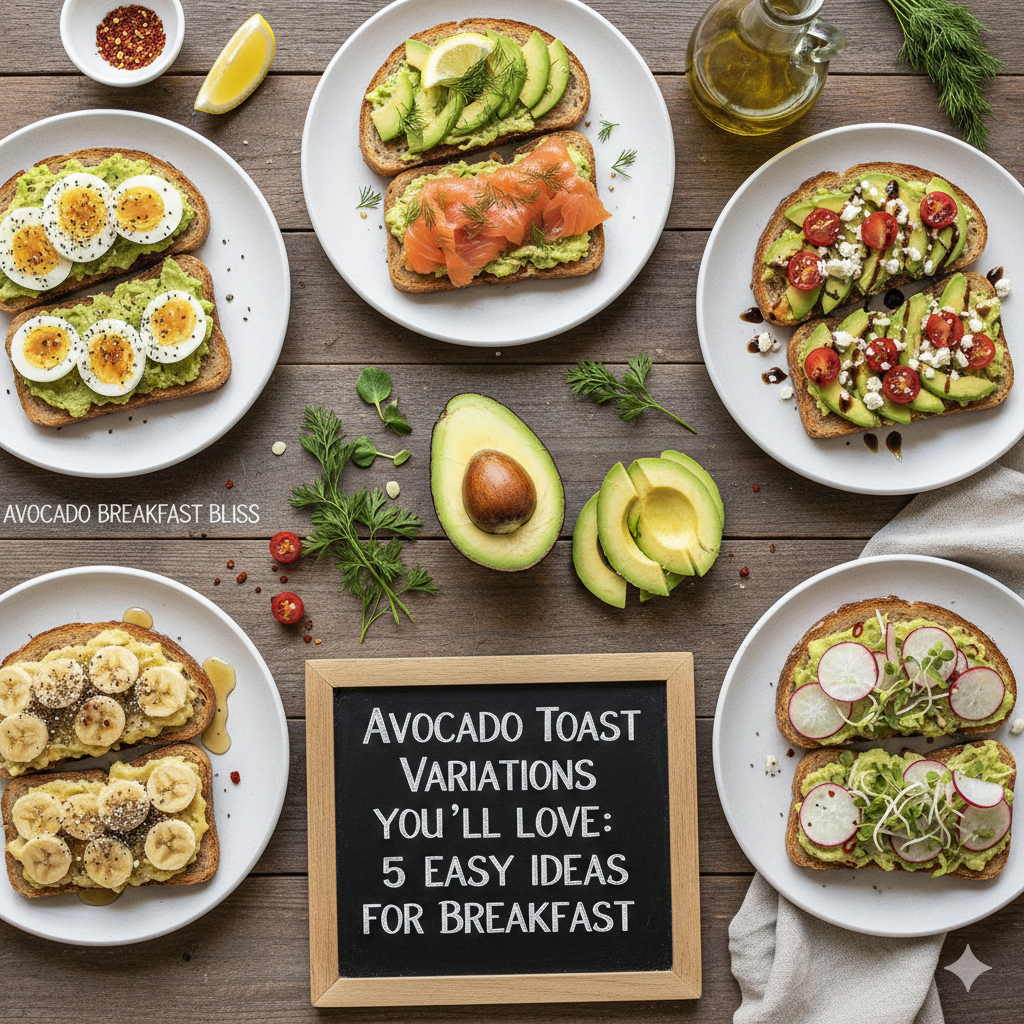 Avocado Toast Variations You’ll Love: 5 Easy Ideas for Breakfast